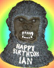 Gorilla  3-d cake sculpture
