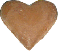 coconut filled chocolate heart